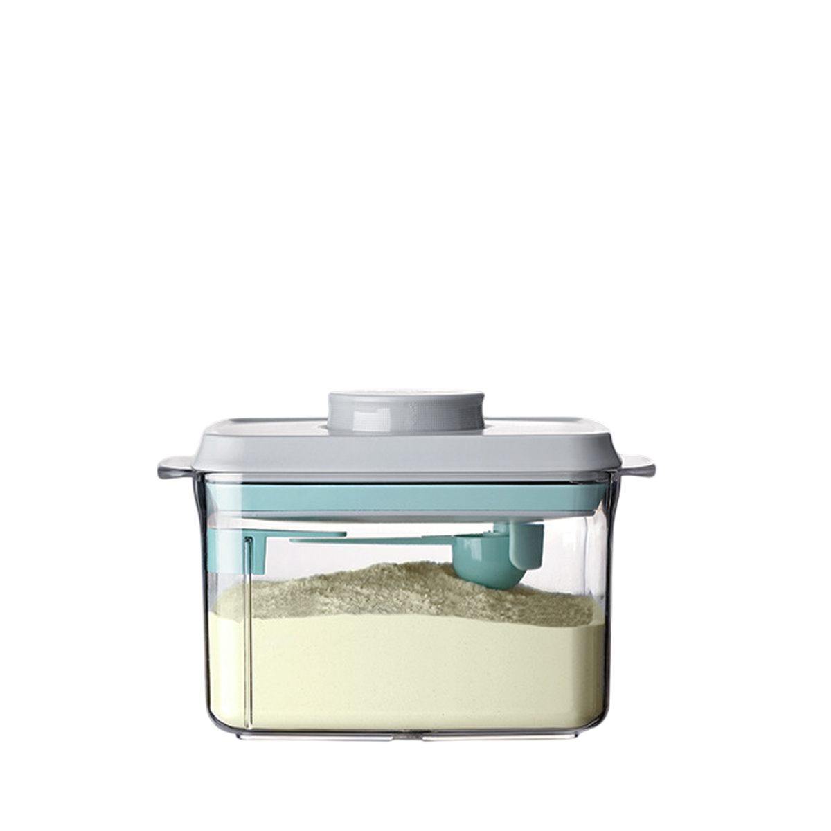 Hộp trữ sữa Ankou 1000ml Trắng nắp Xám