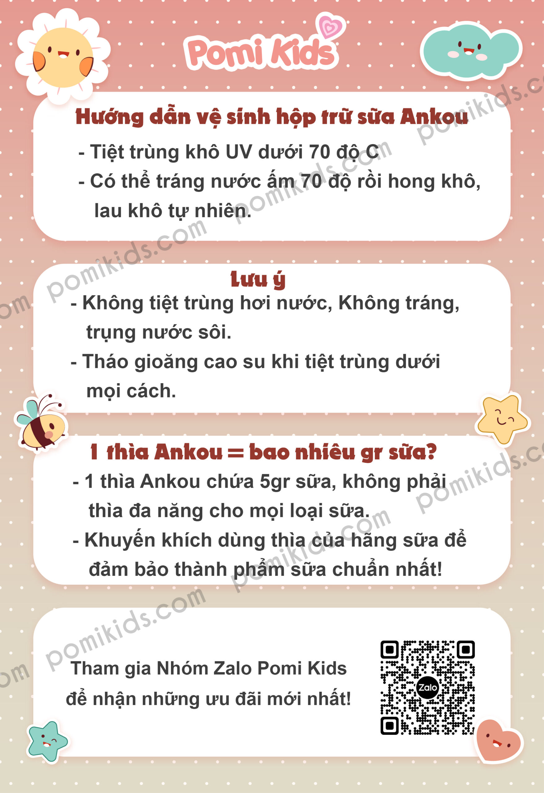 Hướng dẫn vệ sinh hộp Ankou Pomikids