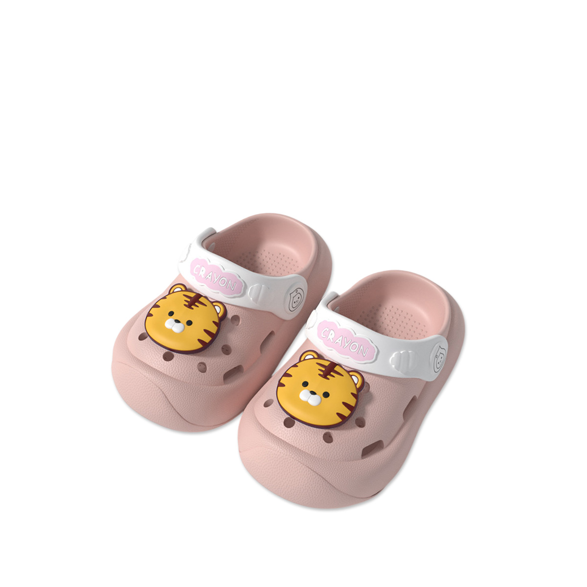 Dép sục cho bé chất liệu EVA charm Hổ - Hồng