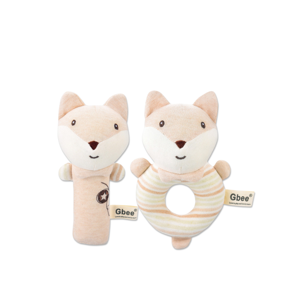 Thú nhồi bông lục lạc Gbee - Set Cáo