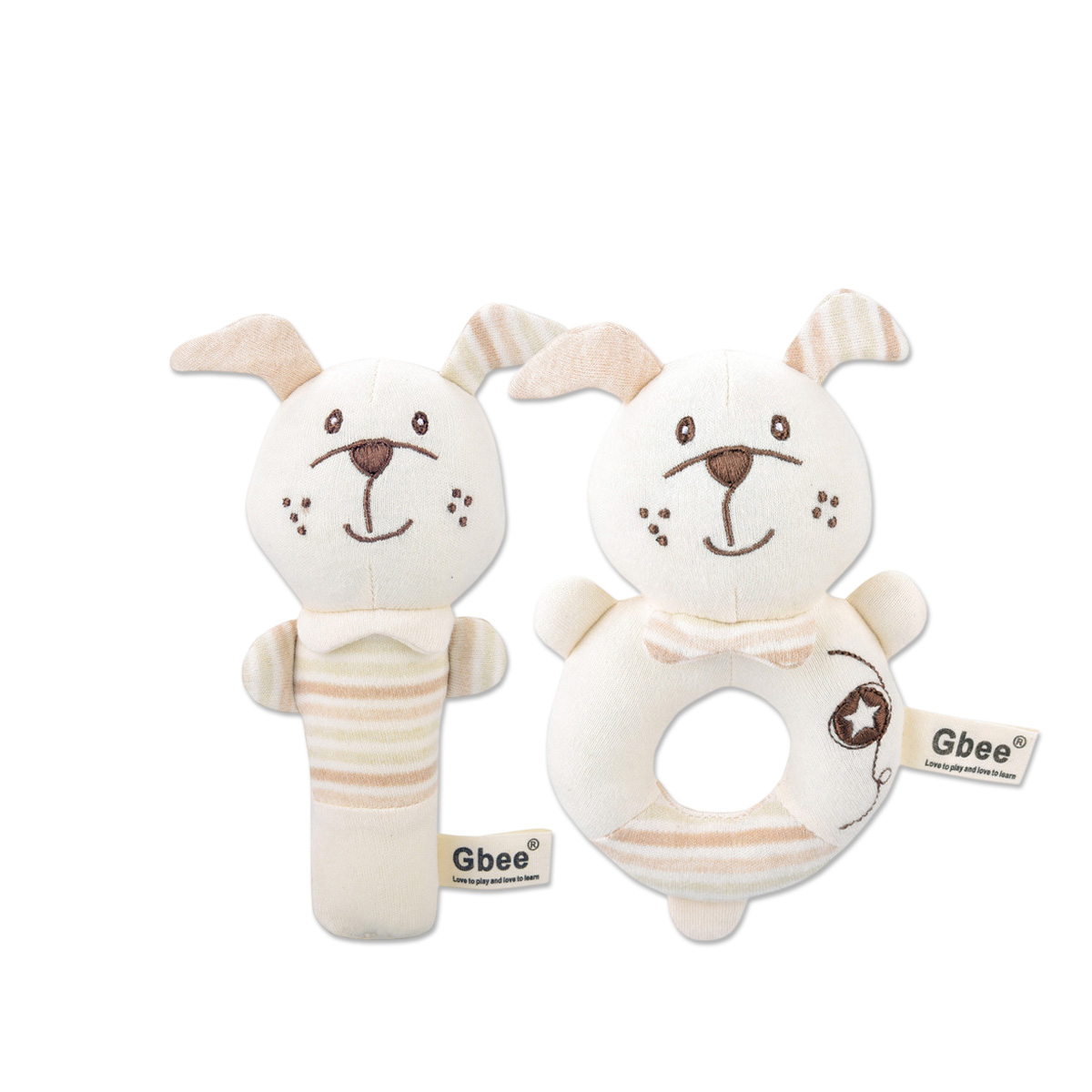 Thú nhồi bông lục lạc Gbee - Set Chó