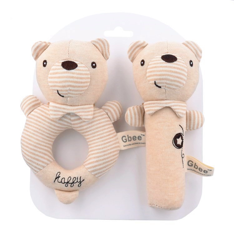 Thú nhồi bông lục lạc Gbee Gấu nguyên set